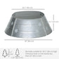 HOMCOM 26" Christmas Tree Base Cover, Christmas Tree Collar with Hollow Snowflake Pattern for Holiday, Party, Silver