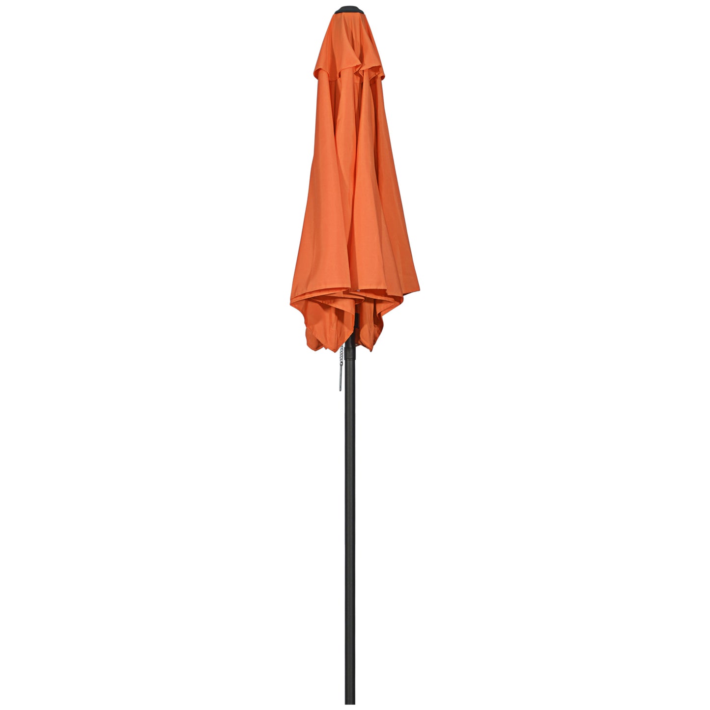 Outsunny 6.6FT Patio Umbrella, Outdoor Parasol with 6 Solid Ribs, Green