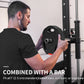 Soozier 1-Inch Weight Plates, Barbell Weights Set for Weightlifting and Strength Training, 2 x 22lbs + 2 x 11lbs