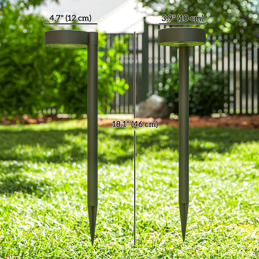 Outsunny 8 Pack Solar Garden Lights Outdoor Auto On/Off Solar Pathway Lights, IP44 for Driveway, Walkway, Yard Landscape Lighting