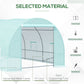 Outsunny Walk-in Greenhouse 20x10x7ft Heavy Duty Outdoor Backyard Seed Plant Vegetables Grow Warm House Green