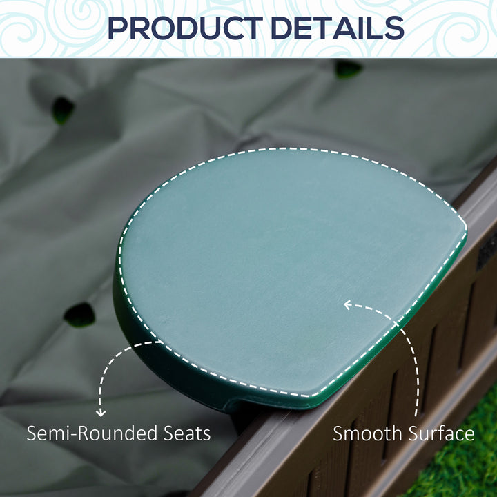 Outsunny DIY Kids Sandbox with Waterproof Oxford Cover, Sand Playset Station with Bottom Fabric Liner, for 3-12 Years Old, Outdoor Indoor Backyard, Brown