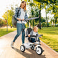 Qaba 6 in 1 Kids Tricycle with Removable Handlebar and Canopy, Navy Blue