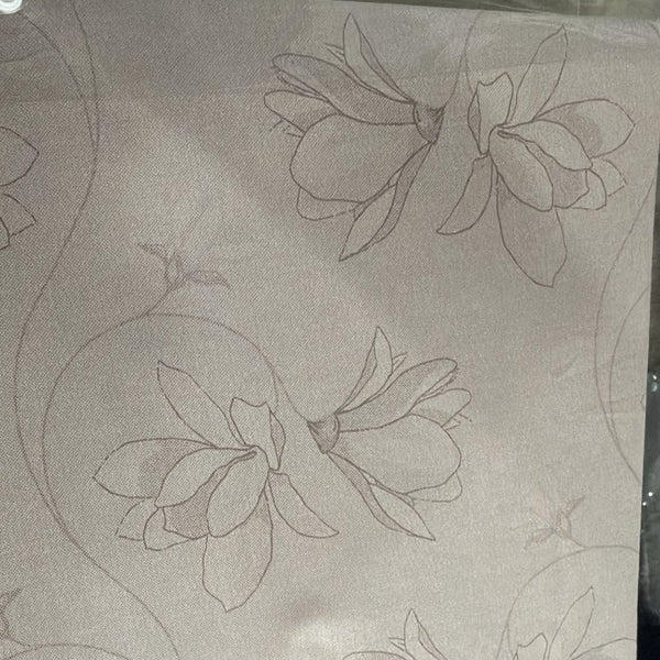 Aarniva 100% Cotton Floral Bedsheet Set | King/Queen | Soft & Breathable | Soft Taupe Blossom | 6-Piece Set