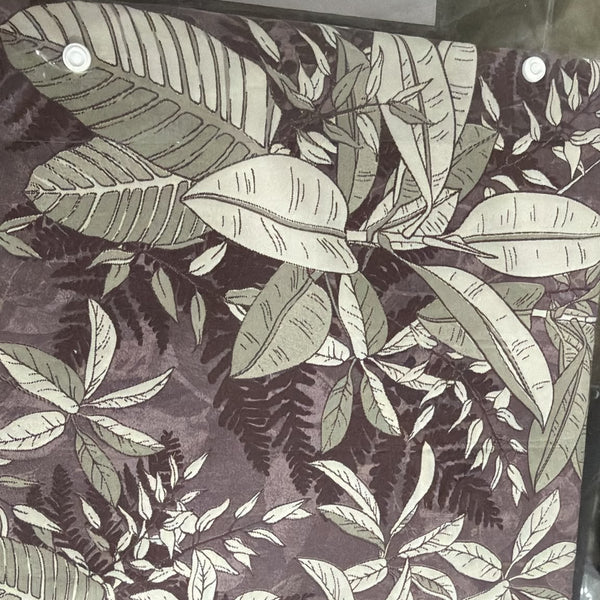 Aarniva 100% Cotton Botanical Bedsheet Set | King/Queen | Soft & Breathable | Dusty Plum Foliage | 6-Piece Set