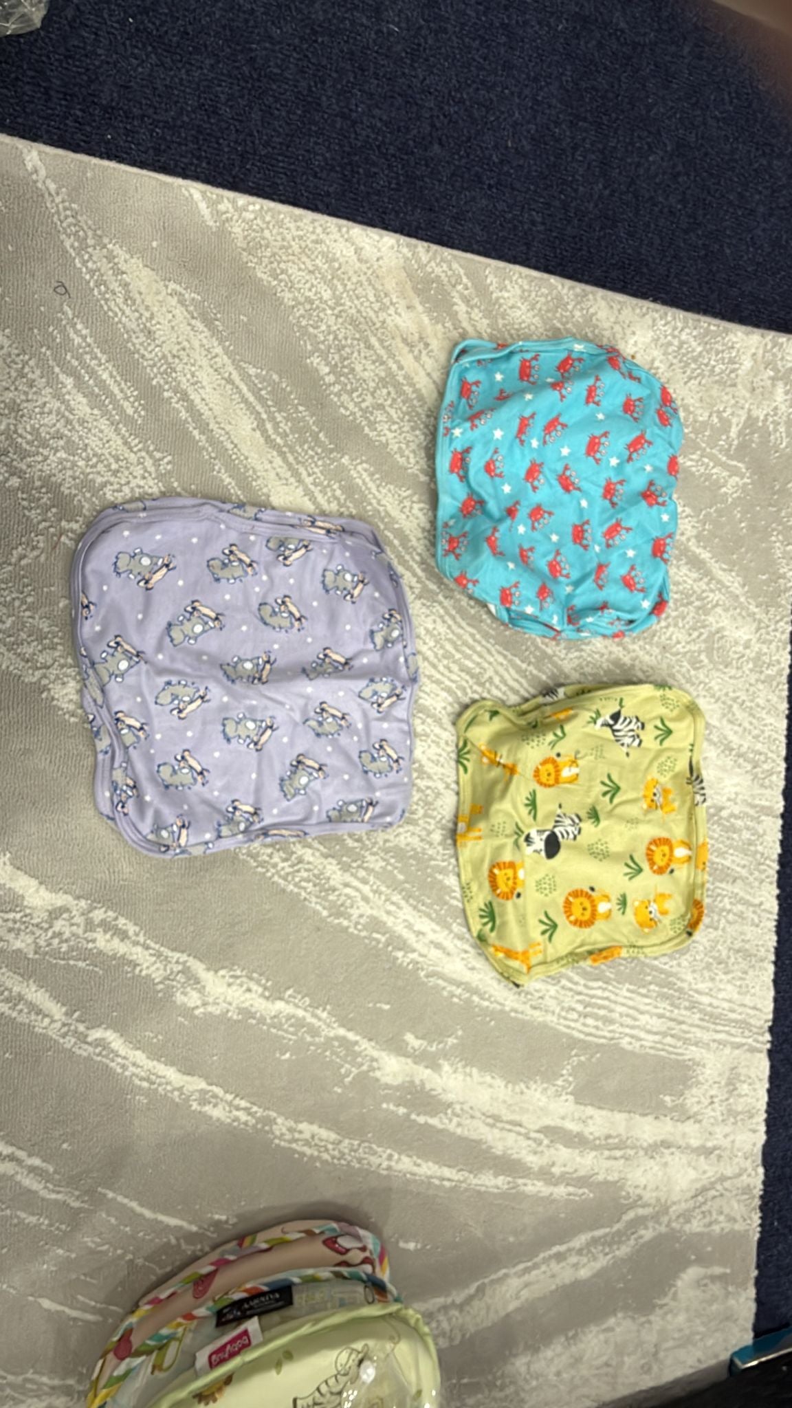 Aarniva Baby Washcloth & Hand Towel Set | 3-Piece | Soft & Absorbent | Elephant, Safari & Flamingo Prints | Kids Essentials