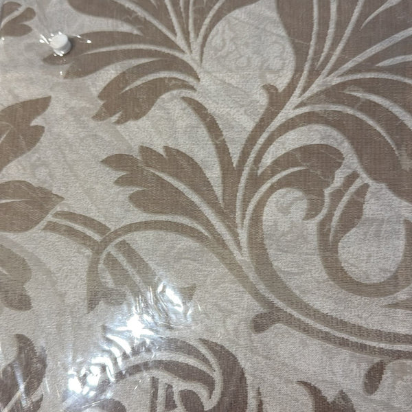 Aarniva 100% Cotton Damask Scroll Bedsheet Set | King/Queen | Soft & Breathable | Warm Taupe | 6-Piece Set