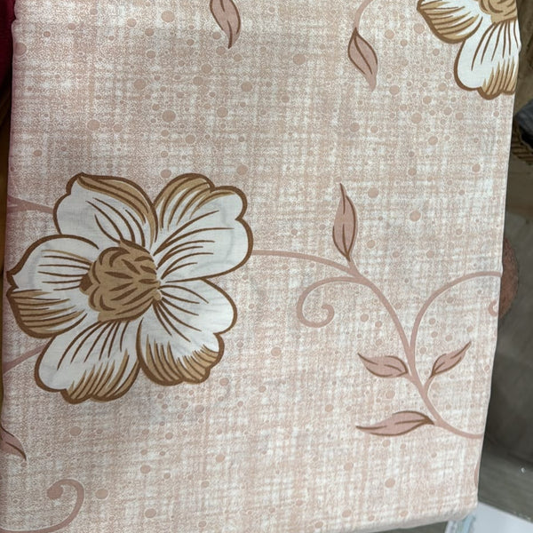 Aarniva 100% Cotton Floral Bedsheet Set | King/Queen | Soft & Breathable | Blush Meadow Floral | 6-Piece Set