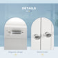 kleankin Bathroom Wall Cabinet, Medicine Cabinet, Over Toilet Storage Cabinet with Shelf and Drawers for Hallway, Living Room, White