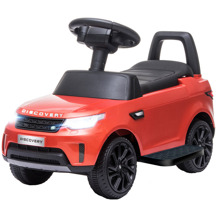 Qaba 2 in 1 6V Land Rover Licensed Electric Car for Kids, Sliding Car with Music Horn Headlights, for 18-60 Months White