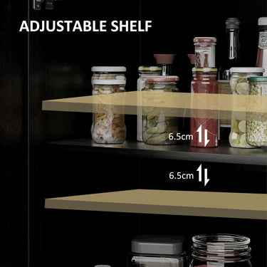 HOMCOM Sideboard Buffet, Storage Cabinet with Barn Door and Adjustable Shelf, TV Stand for TVs up to 65 Inches, Black Oak