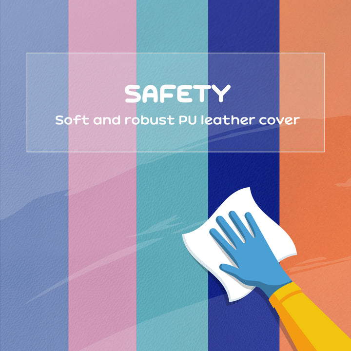 Qaba 6 Piece Soft Play Equipment for Kids 6-72 Months, Yellow and Green