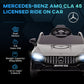 Qaba Mercedes-Benz AMG Licensed 12V Ride on Car, Kids Electric Car with Remote Control, Spring Suspension, LED Lights, Red
