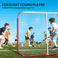 Soozier Hockey Net, Easy Set Up Hockey Goal with Steel Frame, PE Mesh, Outdoor Hockey Training Equipment for Garden, Backyard