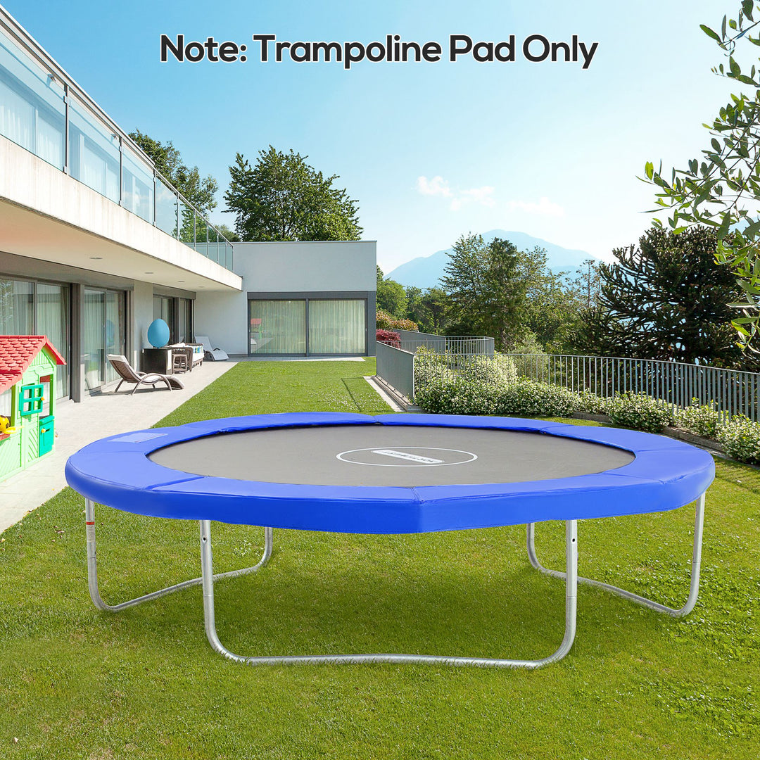 Soozier ⌀8ft Trampoline Pad ⌀96" Spring Safety Replacement Gym Bounce Jump Cover EPE Foam Green