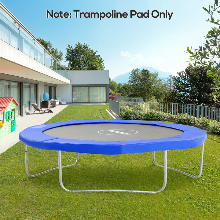 Soozier ⌀8ft Trampoline Pad ⌀96" Spring Safety Replacement Gym Bounce Jump Cover EPE Foam Green