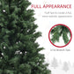 HOMCOM 6ft Artificial Christmas Trees with Auto Open and Steel Base, Green