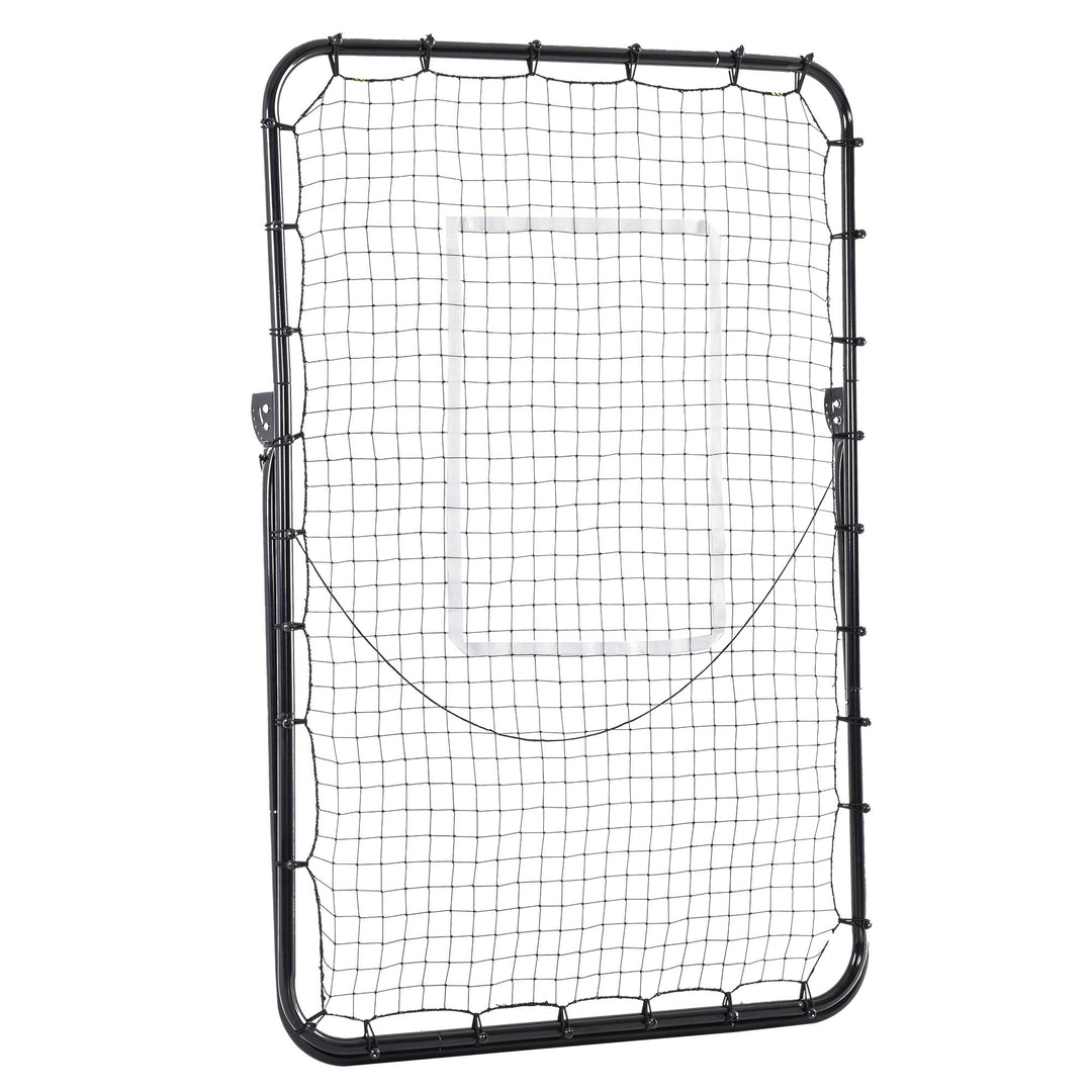 Soozier Volleyball Rebounder Net, Angles Adjustable Soccer Rebounder, Lacrosse Baseball Volleyball Training Equipment Aid
