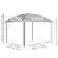 Outsunny 10' x 10' Outdoor Gazebo Canopy, Hardtop Gazebo withÂ UV60+ Polycarbonate Roof, Steel Frame, Central Hook, andÂ Curtains, forÂ Garden,Â Lawn,Â Backyard,Â Deck, Dark Grey