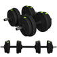 Soozier 55LBS 2-in-1 Adjustable Barbell & Dumbbells Set, Weights Set with Non-slip Handles for Men and Women Home Gym Training