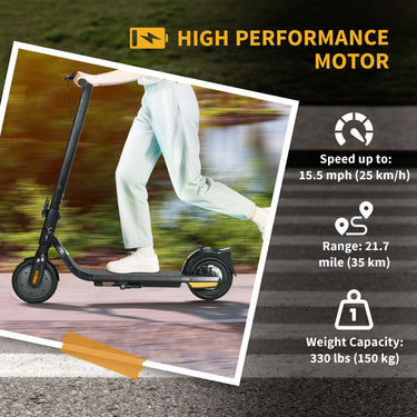 Soozier Folding Electric Scooter for Adults & Teens, E Scooter with Lights, Speed 25KM/H, 35KM Range, 330LBS Max Load