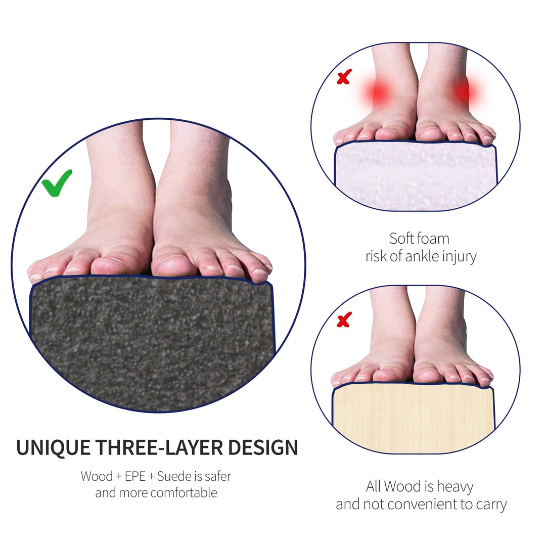 Soozier 7ft Folding Balance Beam, Gymnastics Beam with Wood Core, Blue