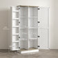 HOMCOM 70" Tall Kitchen Pantry Cabinet with Door Shelves and Adjustable Shelves, Black Wood Grain