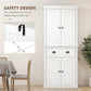 HOMCOM 72" Kitchen Pantry, Freestanding Storage Cabinet with Drawer, Doors, White