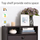 HOMCOM Slim Shoe Storage with 3 Flip Drawers and Adjustable Shelves Shoe Cabinet Organizer for 9 Pair, Coffee