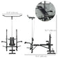 Soozier Press Bench, Heavy Duty Multiple Function Workout Adjustable Bench with Preacher Curl, Leg Developer