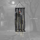 Outsunny Animatronics Hanging Skeleton Reaper in Cage, Voice-Activated Prop with Flashing Eyes, Easy Setup Indoor