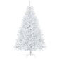 HOMCOM 7.5ft Artificial Snow Flocked Christmas Tree Xmas Tree Holiday Home Indoor Decoration for Party with Foldable Feet, Green
