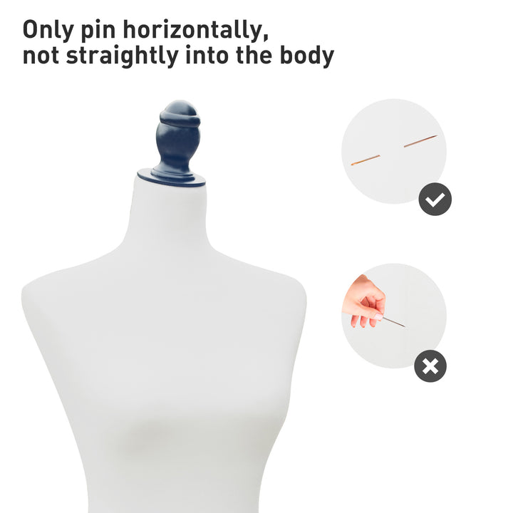 HOMCOM Female Fashion Mannequin Dress Form Torso Dressmaker Stand Clothing Display w/ Base (Black)