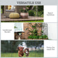 Outsunny Outdoor Metal Garden Fence Panels, Animal Barrier & Border Edging for Yard, Patio, 8 Pack, Scrollworks and Spears
