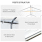 Outsunny 20â€™ x 10â€™ Heavy Duty Party Tent Outdoor Carport Canopy Shelter Gazobo with Sidewall, Zipper Door and Windows, White
