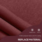 Outsunny 6.5' x 4' Manual Retractable Awning, Non-Screw Freestanding Patio Awning, UV Resistant, for Window or Door, Wine Red