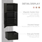 Outsunny Patio Storage Cabinet, Outdoor Towel Rack for Pool, Waterproof PE Rattan Wicker, Hot Tub Accessory, with Basket Drawer, Mixed Grey