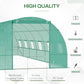 Outsunny Walk-in Greenhouse 20x10x7ft Heavy Duty Outdoor Backyard Seed Plant Vegetables Grow Warm House Green
