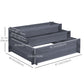 Outsunny 3-Tier Wood Raised Garden Bed, Elevated Planting Box, Outdoor Vegetable Flower Container, Herb Garden Indoor Kit, Natural