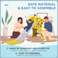 Qaba 3 in 1 Slide for Toddlers, Kids Slide Playset with Basketball Hoop, Climber, for 18-36 Months, Yellow