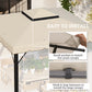 Outsunny 10' x 10' Gazebo Replacement Canopy, Gazebo Top Cover with Double Vented Roof for Garden Patio Outdoor TOP ONLY, Beige