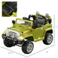 Aosom 12V Kids Electric Toy Car Jeep Power Wheels with Remote Control Black