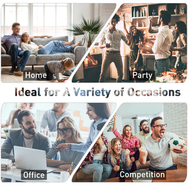 Soozier Foosball Table, 48" Wooden Soccer Game Table, with 8 Rods, 2 Balls Suit for 4 Players for Arcades, Pub, Game Room