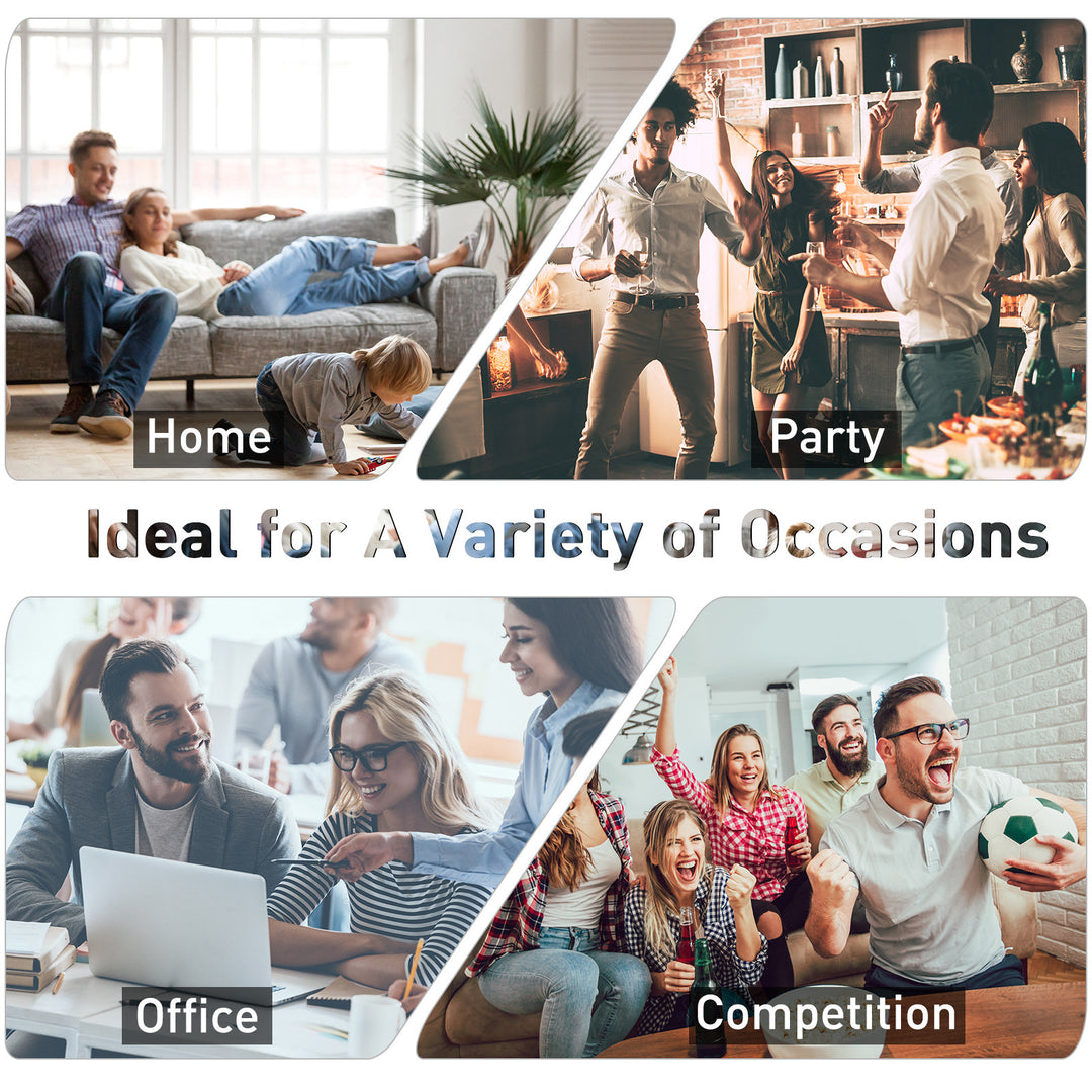 Soozier Foosball Table, 48" Wooden Soccer Game Table, with 8 Rods, 2 Balls Suit for 4 Players for Arcades, Pub, Game Room