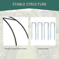 Outsunny Metal Garden Arch with Gate, Garden Arbor Trellis for Climbing Plants, Roses, Vines, Wedding Arch, Black
