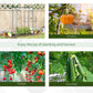 Outsunny 40"L x 20"W x 59"H Walk-in Garden Greenhouse with Steel Frame Outdoor Hot House Tomato Plant Warm House w/ Roll up Door, Plastic Cover, Clear