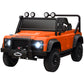 Qaba Land Rover Licensed Kids Ride on Truck with Remote Control, Spring Suspension, LED Lights, 3 Speed, Dark Green
