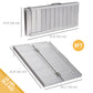 HOMCOM 3ft Textured Aluminum Folding Wheelchair Ramp, Portable Threshold Ramp, for Scooter Steps Home Stairs Doorways