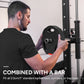 Soozier 1-Inch Weight Plates, Barbell Weights Set for Weightlifting and Strength Training, 2 x 22lbs + 2 x 11lbs