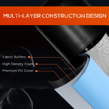 Soozier 65" Freestanding Boxing Punching Bag with Refilled Base and Suction Cups, Black